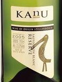 卡諾珍藏長(zhǎng)相思干白葡萄酒(Kanu Sauvignon Blanc Reserve, Stellenbosch, South Africa)