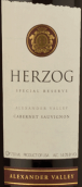 赫爾佐克酒莊赫爾佐克特別珍藏赤霞珠干紅葡萄酒(Herzog Wine Cellars Herzog Special Reserve Cabernet Sauvignon, Alexander Valley, USA)