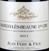 讓費里父子酒莊韋熱萊斯（薩維尼一級園）紅葡萄酒(Domaine Jean Fery et Fils Les Vergelesses, Savigny-les-Beaune Premier Cru, France)