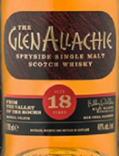 格里纳拉奇18年苏格兰单一麦芽威士忌(The GlenAllachie Aged 18 Years Single Malt Scotch Whisky, Speyside, UK)