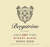 伯格斯多姆酒莊園黑皮諾干紅葡萄酒(Bergstrom Wines 'Winery Block' Pinot Noir, Chehalem Mountains, USA)