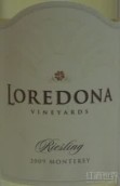 德利卡女爵傳奇雷司令干白葡萄酒(Loredona Vineyards Riesling, Monterey, USA)