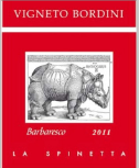 斯繽尼塔酒莊博蒂尼巴巴萊斯科紅葡萄酒(La Spinetta Vigneto Bordini Barbaresco DOCG, Piedmont, Italy)