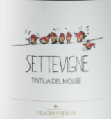 奇普雷思酒莊七藤汀特麗雅紅葡萄酒(Cantine Cipressi Vignaiolo Settevigne Tintilia del Molise, San Felice del Molise, Italy)