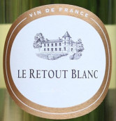 赫杜酒庄干白葡萄酒(Chateau du Retout Le Retout Blanc, Bordeaux, France)