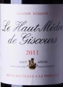 美人鱼城堡上梅多克红葡萄酒(Le Haut-Medoc de Giscours, Haut-Medoc, France)