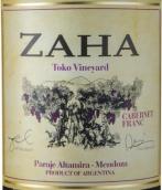 特霍酒莊扎哈托克園品麗珠紅葡萄酒(TeHo Zaha Toko Vineyard Cabernet Franc, Mendoza, Argentina)