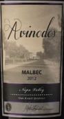 阿維諾多斯酒莊馬爾貝克干紅葡萄酒(Avinodos Malbec, Oak Knoll District, USA)