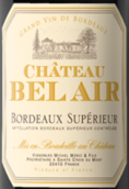 貝萊爾酒莊超級波爾多紅葡萄酒(Chateau Bel Air Bordeaux superieur, Bordeaux superieur, France)