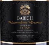 百祺酒莊釀酒師珍藏系列西拉紅葡萄酒(Babich Wines Winemakers' Reserve Syrah, Hawke's Bay, New Zealand)