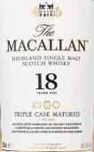 麥卡倫18年三桶熟成蘇格蘭單一麥芽威士忌(The Macallan 18 Years Old Triple Cask Matured Single Malt Scotch Whisky, Highlands, UK)