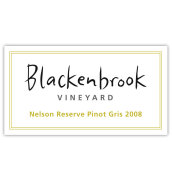 布蘭肯布魯克珍藏灰皮諾半甜白葡萄酒(Blackenbrook Reserve Pinot Gris, Nelson, New Zealand)