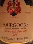 彭壽平森干紅葡萄酒(Domaine Ponsot Cuvee du Pinson, Bourgogne, France)