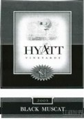 Hyatt Black Muscat, Rattlesnake Hills, USA