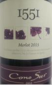 柯诺苏1551梅洛红葡萄酒(Cono Sur 1551 Merlot, Chile)