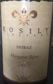 羅斯里酒莊設(shè)拉子紅葡萄酒(Rosily Vineyard Shiraz, Margaret River, Australia)