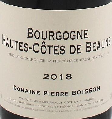 2018 domaine pierre boisson bourgogne hautes cotes de beaune