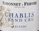 西蒙尼酒莊克洛斯（夏布利特級(jí)園）白葡萄酒(Simonnet-Febvre Les Clos, Chablis Grand Cru, France)