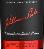 威廉姆·柯洛釀酒師特別珍藏赤霞珠梅洛混釀干紅葡萄酒(William Cole Winemaker’s Special Reserve, Casablanca Valley, Chile)