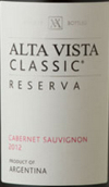 阿爾塔維斯塔經(jīng)典赤霞珠珍藏干紅葡萄酒(Alta Vista Classic Reserva Cabernet Sauvignon, Mendoza, Argentina)