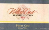 Willow Crest Winery Pinot Gris, Yakima Valley, USA