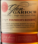 格蘭蓋瑞創(chuàng)立者珍藏版蘇格蘭單一麥芽威士忌(Glen Garioch Founder’s Reserve Single Malt Scotch Whisky, Highlands, UK)