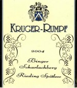 Kruger-Rumpf Binger Scharlachberg Riesling Spatlese, Rheinhessen, Germany