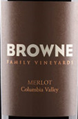 布朗家族梅洛干紅葡萄酒(Browne Family Vineyards Merlot, Columbia Valley, USA)