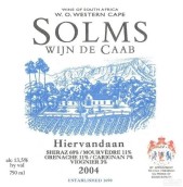 索姆達(dá)塔西瓦丹混釀干紅葡萄酒(Solms Delta Hiervandaan, Western Cape, South Africa)