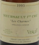 維爾戈酒莊魅力老藤（默爾索一級園）白葡萄酒(Verget Charmes Vieilles Vignes, Meursault Premier Cru, France)