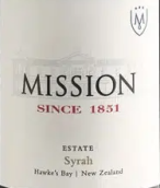 明圣酒莊西拉紅葡萄酒(Mission Estate Winery Syrah, Hawke's Bay, New Zealand)