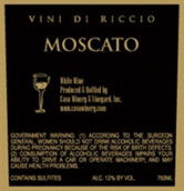卡瓦維尼底里奇奧莫斯卡托起泡酒(Cava Winery & Vineyard Vini di Riccio Moscato, New Jersey, USA)