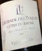 貝爾瑪維尼莎酒莊托克斯傳說紅葡萄酒(Balma Venitia Legende des Toques, Cotes du Rhone, France)