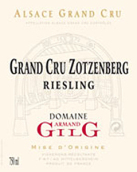 吉力歌佐森堡（阿爾薩斯特級園）雷司令半干型白葡萄酒(Domaine Armand Gilg Zotzenberg Riesling, Alsace Grand Cru, France)