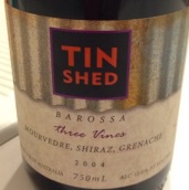 小廷屋慕合懷特西拉歌海娜紅葡萄酒(Tin Shed Three Vines Mourvedre Shiraz Grenache, Barossa, Australia)