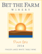 孤注一擲酒莊灰皮諾白葡萄酒(Bet the Farm Winery Pinot Gris, Colorado, USA)