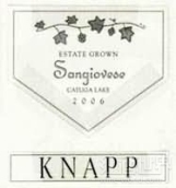 科納普桑嬌維塞干紅葡萄酒(Knapp Winery Sangiovese, Finger Lakes, USA)