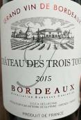 特洛伊斯酒庄干红葡萄酒(Chateau des Trois Tours, Bordeaux, France)