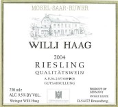 Weingut Willi Haag Riesling Qba, Mosel, Germany