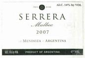 塞雷納馬爾貝克干紅葡萄酒(Serrera Malbec, Lujan de Cuyo, Argentina)