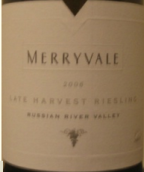 美莉遲摘雷司令甜白葡萄酒(Merryvale Late Harvest Riesling, Russian River Valley, USA)