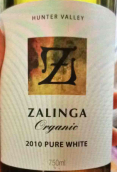 扎林加純有機白葡萄酒(Zalinga Organic Pure White, Hunter Valley, Australia)