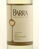 巴拉白麝香干白葡萄酒(Barra of Mendocino Muscat Canelli, Redwood Valley, USA)