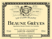 路易亞都酒莊格雷芙（伯恩一級園）白葡萄酒(Louis Jadot Greves Le Clos Blanc, Beaune Premier Cru, France)