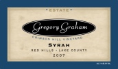 格雷克里姆森山園西拉干紅葡萄酒(Gregory Graham Crimson Hill Vineyard Syrah, Red Hills, USA)