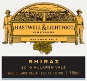 哈斯塔威爾西拉干紅葡萄酒(Hastwell and Lightfoot Shiraz, McLaren Vale, Australia)