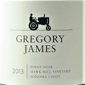 格里高利詹姆斯鷹丘園黑皮諾干紅葡萄酒(Gregory James Hawk Hill Vineyard Pinot Noir, Sonama Coast, USA)