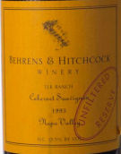 貝希TLK牧場(chǎng)赤霞珠干紅葡萄酒(Behrens and Hitchcock TLK Ranch Cabernet Sauvignon, Napa Vally, USA)