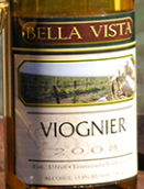 貝拉·維斯塔維歐尼干白葡萄酒(Bella Vista Winery Viognier, California, USA)