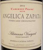 卡帝娜安潔莉卡薩帕塔阿德里安娜園品麗珠干紅葡萄酒(Bodega Catena Zapata Angelica Zapata Adrianna Vineyard Cabernet Franc, Mendoza, Argentina)